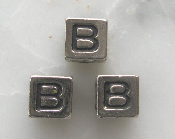 Cubinho com letra - 9 mm - "B" (unidade) (MT-19)